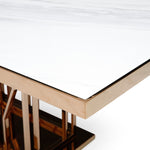 Marston Modern White Marble & Rosegold Dining Table by VIG Furniture - View 12