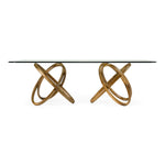 Mason Modern Glass & Walnut Dining Table by VIG Furniture - View 1