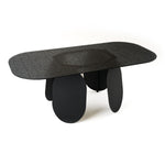Maxine - Modern Hammered Grey Glass Rectangular Dining Table by VIG Furniture - View 10