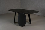 Maxine - Modern Hammered Grey Glass Rectangular Dining Table by VIG Furniture - View 7