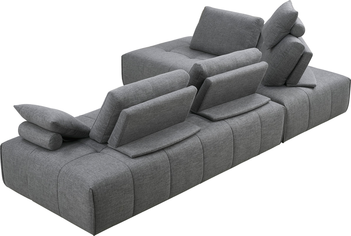 Edgar - Modern Grey Fabric Modular Sectional Sofa by VIG Furniture - View 2