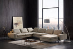 Cascade - Modern Beige Fabric U Shaped Sectional Sofa by VIG Furniture - View 3