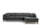 Hickman - Modern Dark Grey Fabric Right Facing Sectional Sofa by VIG Furniture - View 2