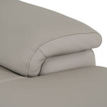 Meidas - Modern Light Grey Leather Sectional Sofa + 2 Recliners - Right Facing Chaise by VIG Furniture - View 15