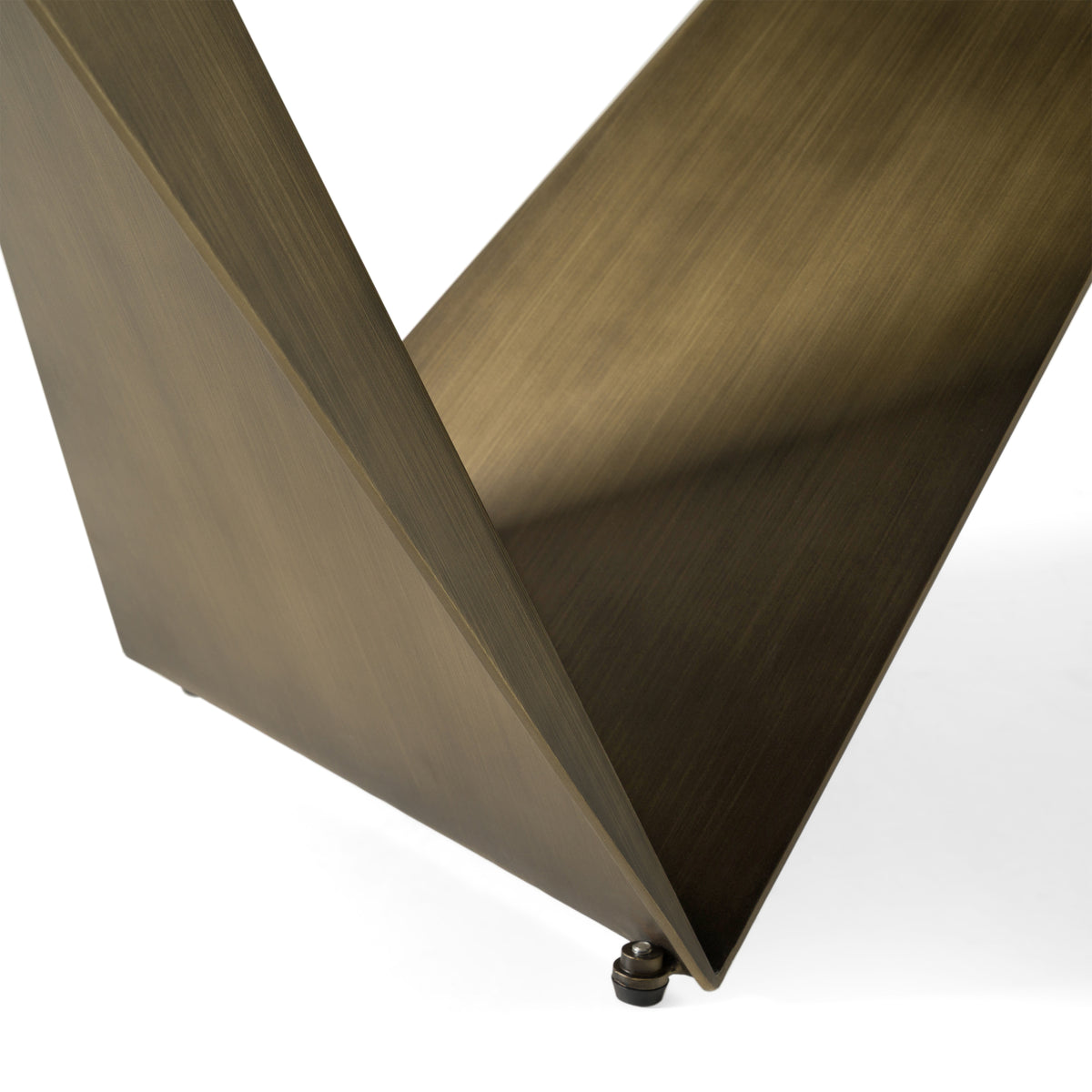 Melanie - Modern White Ceramic & Brushed Brown Dining Table by VIG Furniture - View 7