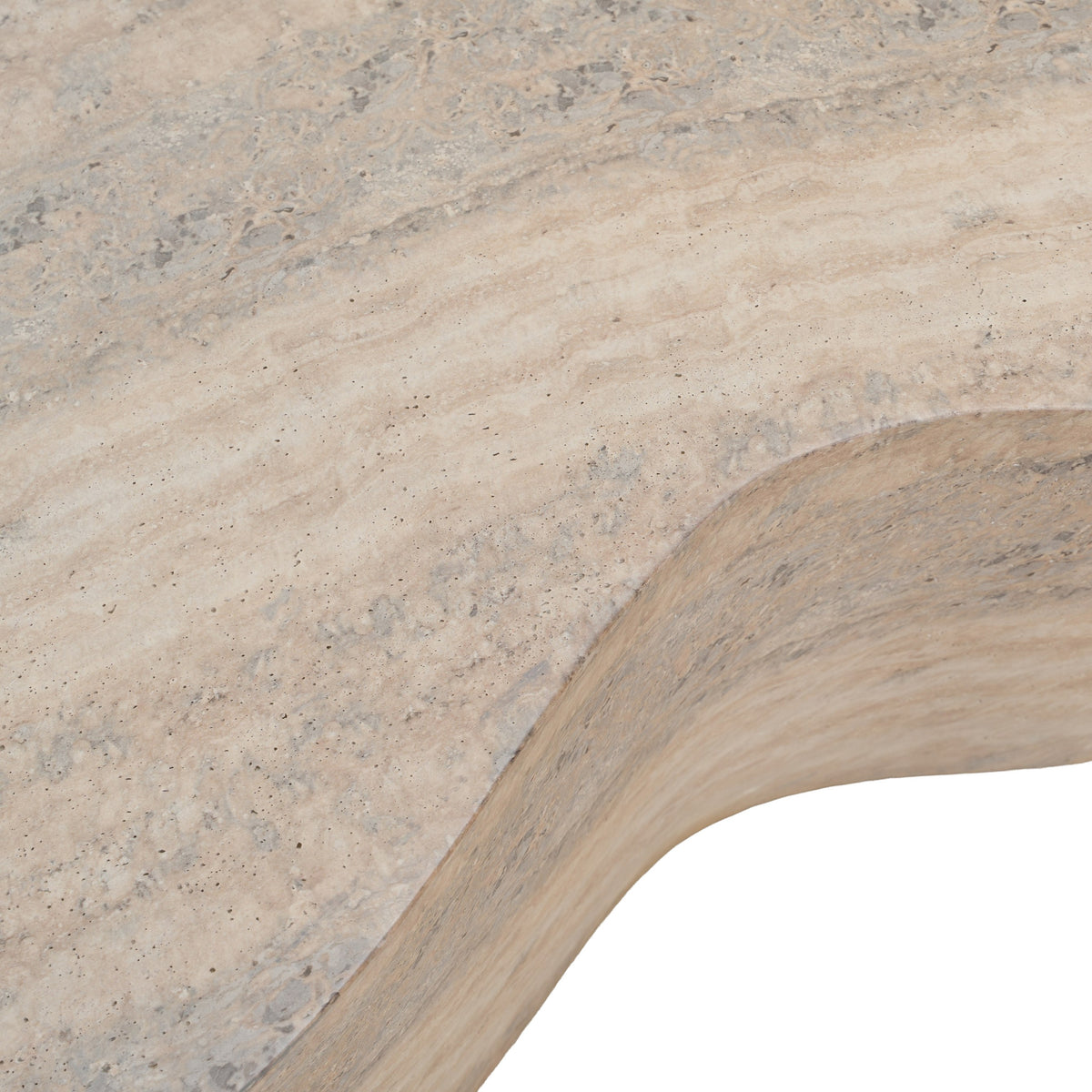 Meru - Modern Faux Travertine Concrete Coffee Table by VIG Furniture - View 4