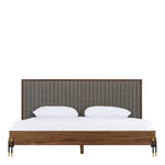 Metcalf - Mid-Century Walnut & Grey Bed by VIG Furniture - View 1