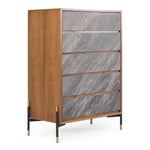 Metcalf - Mid-Century Walnut & Grey Chest by VIG Furniture - View 2