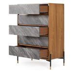 Metcalf - Mid-Century Walnut & Grey Chest by VIG Furniture - View 5