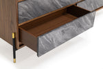 Metcalf - Mid-Century Walnut & Grey Dresser by VIG Furniture - View 3