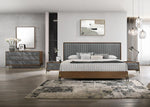 Metcalf - California King Mid-Century Walnut & Grey Bedroom Set by VIG Furniture - View 1