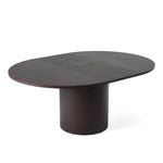 Miami - Modern Brown Round Dining Table with Extension by VIG Furniture - View 1