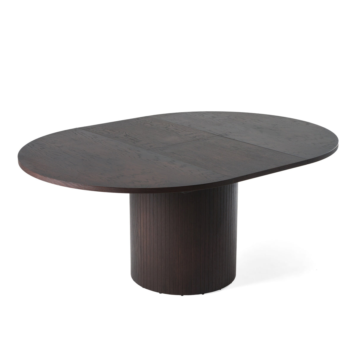 Miami - Modern Brown Round Dining Table with Extension by VIG Furniture - View 1