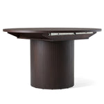 Miami - Modern Brown Round Dining Table with Extension by VIG Furniture - View 3