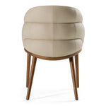 Michael - Mid-Century Modern Beige Vegan Leather + Walnut Dining Chair by VIG Furniture - View 6