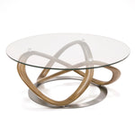 Michele - Modern Glass + Walnut Coffee Table by VIG Furniture - View 4