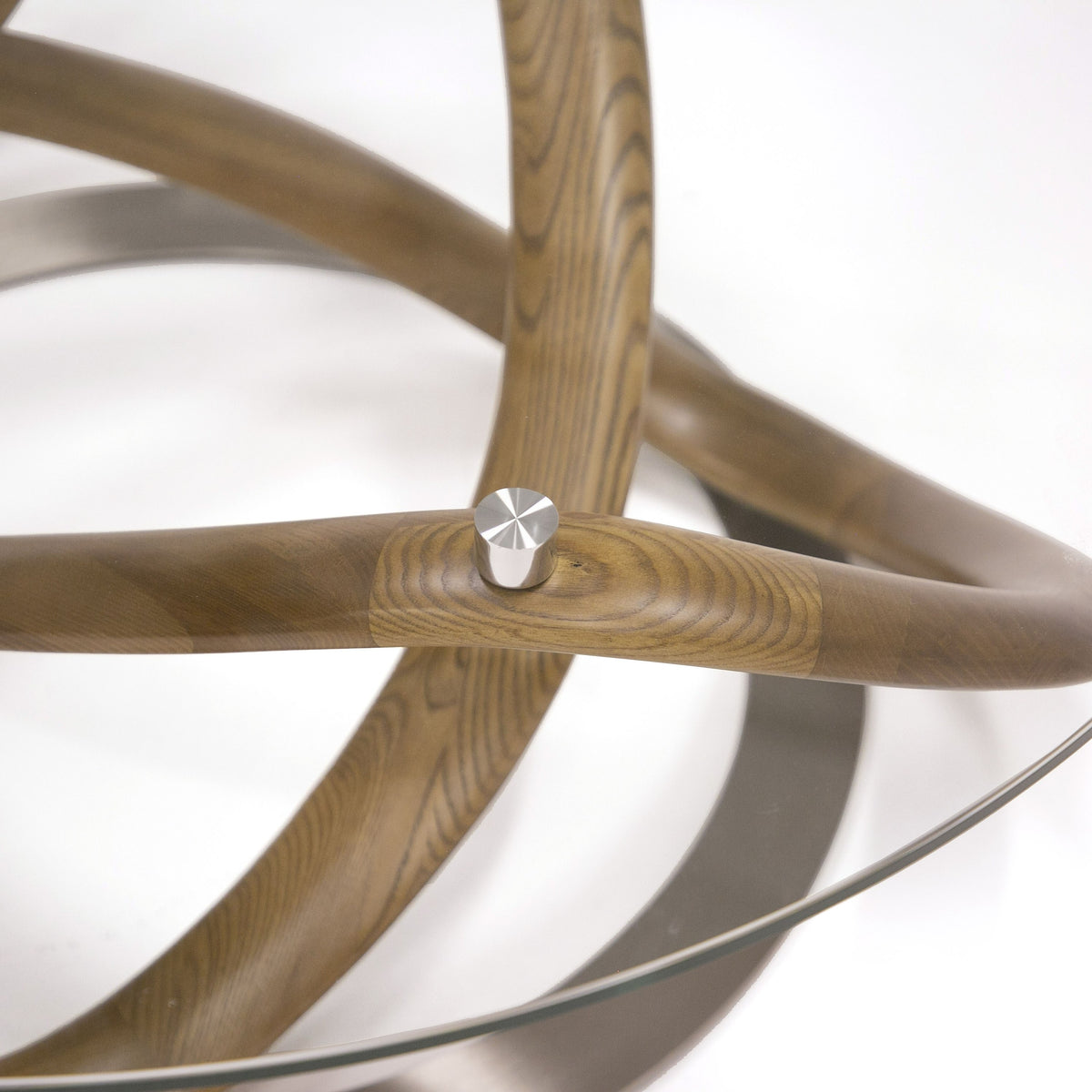Michele - Modern Glass + Walnut Coffee Table by VIG Furniture - View 6