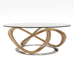 Michele - Modern Glass + Walnut Coffee Table by VIG Furniture - View 1