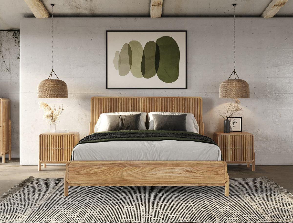 Mikala - Modern Natural Oak Bed by VIG Furniture - View 11