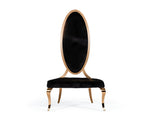 Mills - Modern Black Velvet Rosegold Dining Chair Set of 2 by VIG Furniture - View 3