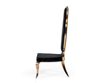 Mills - Modern Black Velvet Rosegold Dining Chair Set of 2 by VIG Furniture - View 4