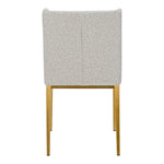 Mimi - Modern Light Grey Fabric + Antique Brass Dining Chair (Set of 2) by VIG Furniture - View 7