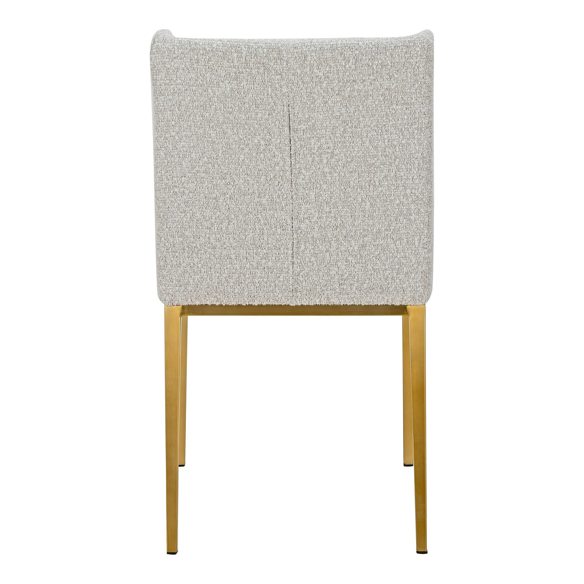Mimi - Modern Light Grey Fabric + Antique Brass Dining Chair (Set of 2) by VIG Furniture - View 7
