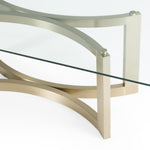 Mingus - Modern Glass + Brushed Brass Rectangualr Dining Table by VIG Furniture - View 6