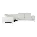 Mini Wonder - Italian Modern White Leather Sectional Sofa with Recliners by VIG Furniture - View 8