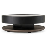 Miranda - Modern Ceramic + Black Oak Round Coffee Table by VIG Furniture - View 1