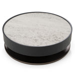 Miranda - Modern Ceramic + Black Oak Round Coffee Table by VIG Furniture - View 3