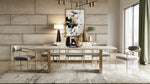 Angus - Modern Cream Ash + Gold Dining Table by VIG Furniture - View 2