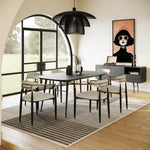 Billy Modern Black Oak & Gold Extendable Dining Table by VIG Furniture - View 10