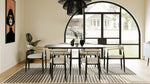 Billy Modern Black Oak & Gold Extendable Dining Table by VIG Furniture - View 9