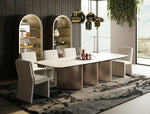 Bounty - Modern White Ceramic + Antique Brass Dining Table by VIG Furniture - View 7