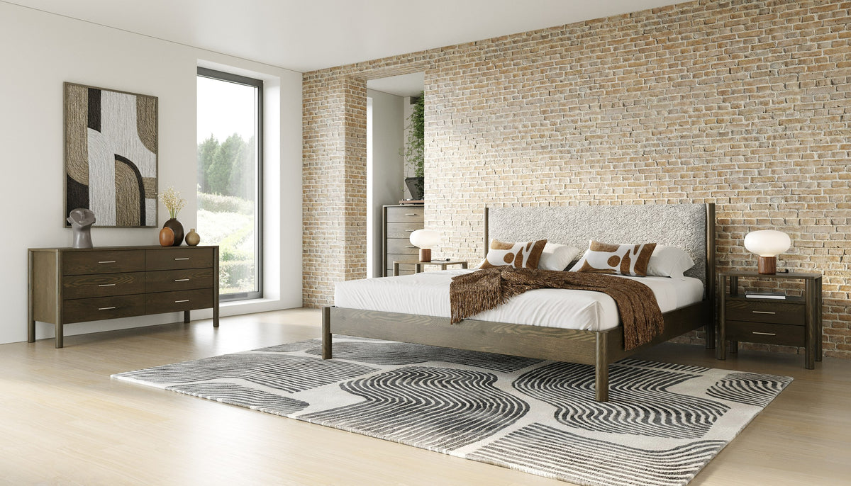 Carolina - Modern Grey Fabric + Wenge Bed by VIG Furniture - View 10