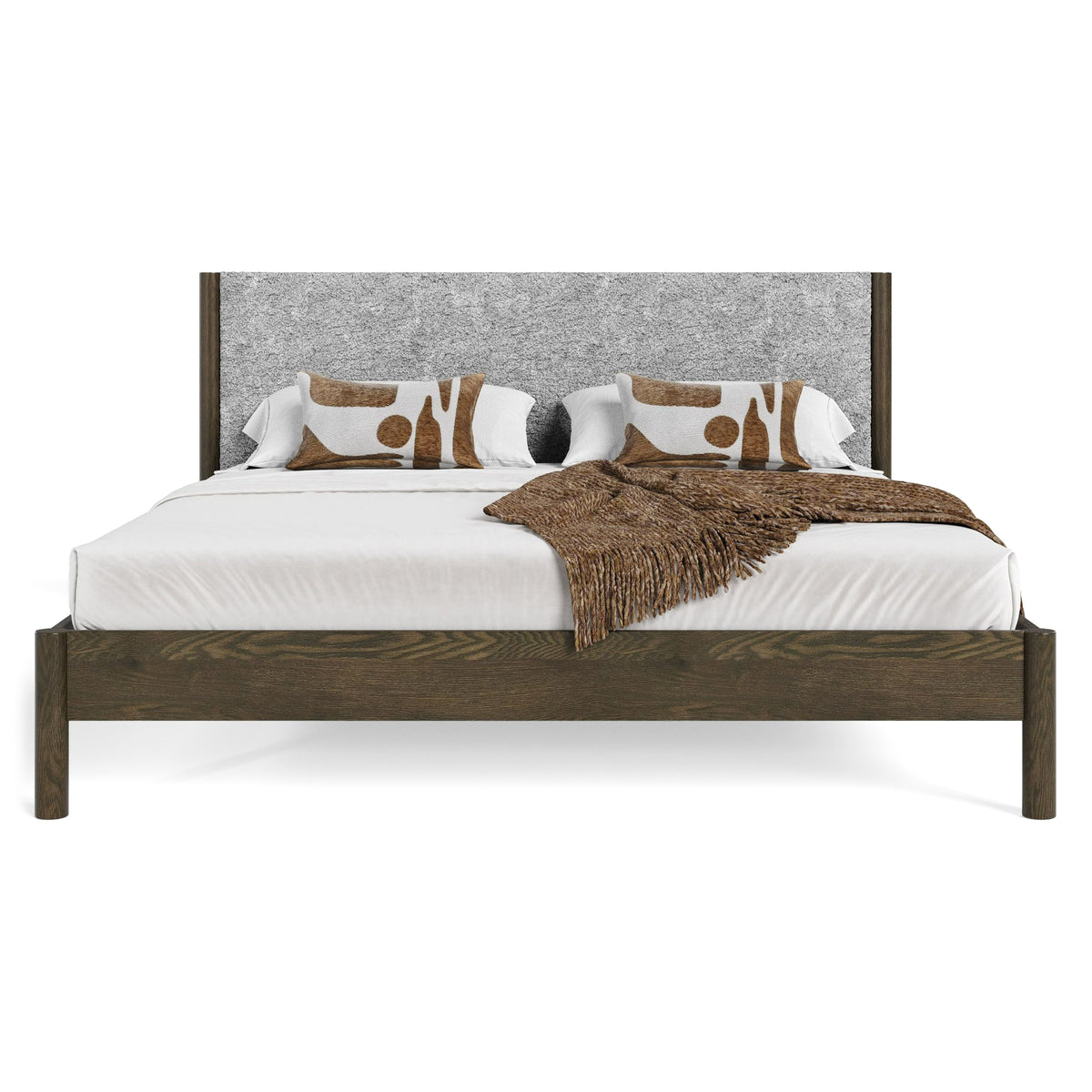 Carolina - Modern Grey Fabric + Wenge Bed by VIG Furniture - View 11