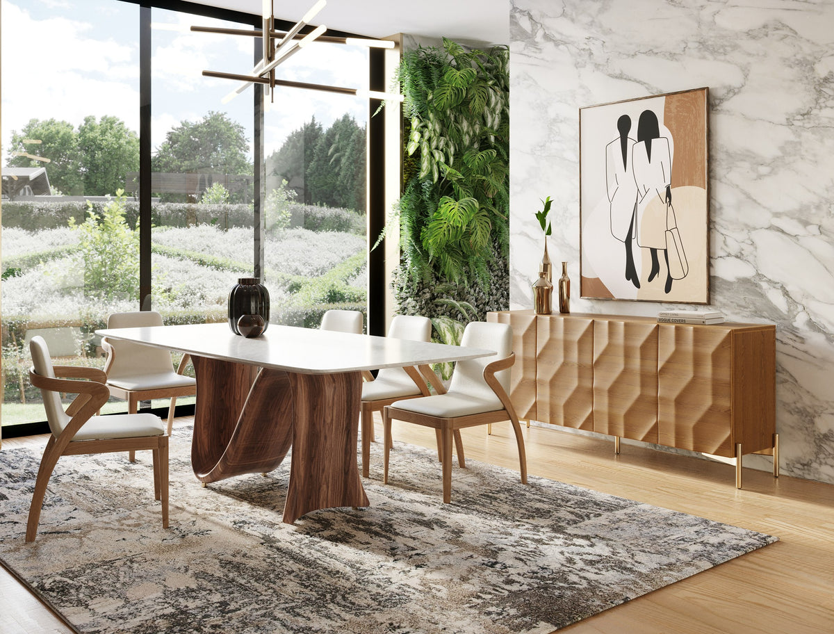 Killeen - Modern Gold + Walnut Buffet by VIG Furniture - View 2