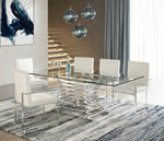 Crawford Modern Rectangular Glass Dining Table by VIG Furniture - View 9