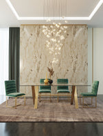 Dandy - Modern Golden & Glass Dining Table by VIG Furniture - View 2