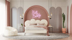 Destiny - Contemporary White Sherpa Bubble Bed by VIG Furniture - View 2