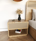 Gavin - Modern Natural Ash + Rattan Bedroom Set by VIG Furniture - View 4