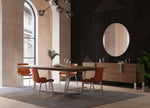 Gilroy - Modern Walnut & Stainless Steel Dining Table by VIG Furniture - View 5