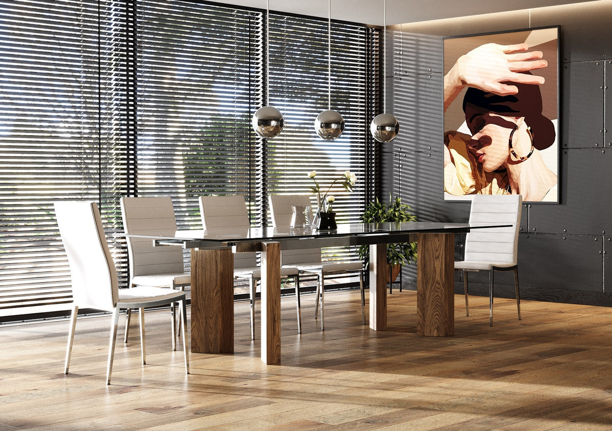 Helena - Modern Extendable Glass Dining Table - Large by VIG Furniture - View 6