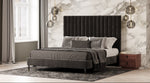 Queen Hemlock Modern Grey Velvet Bed by VIG Furniture - View 1