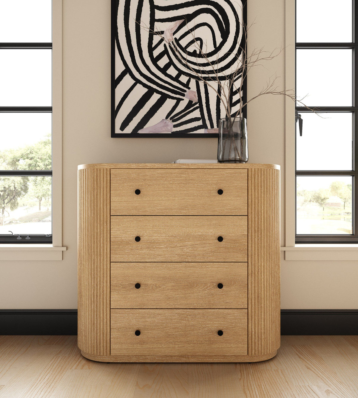 Jacobson - Modern Natural Acacia Chest by VIG Furniture - View 17