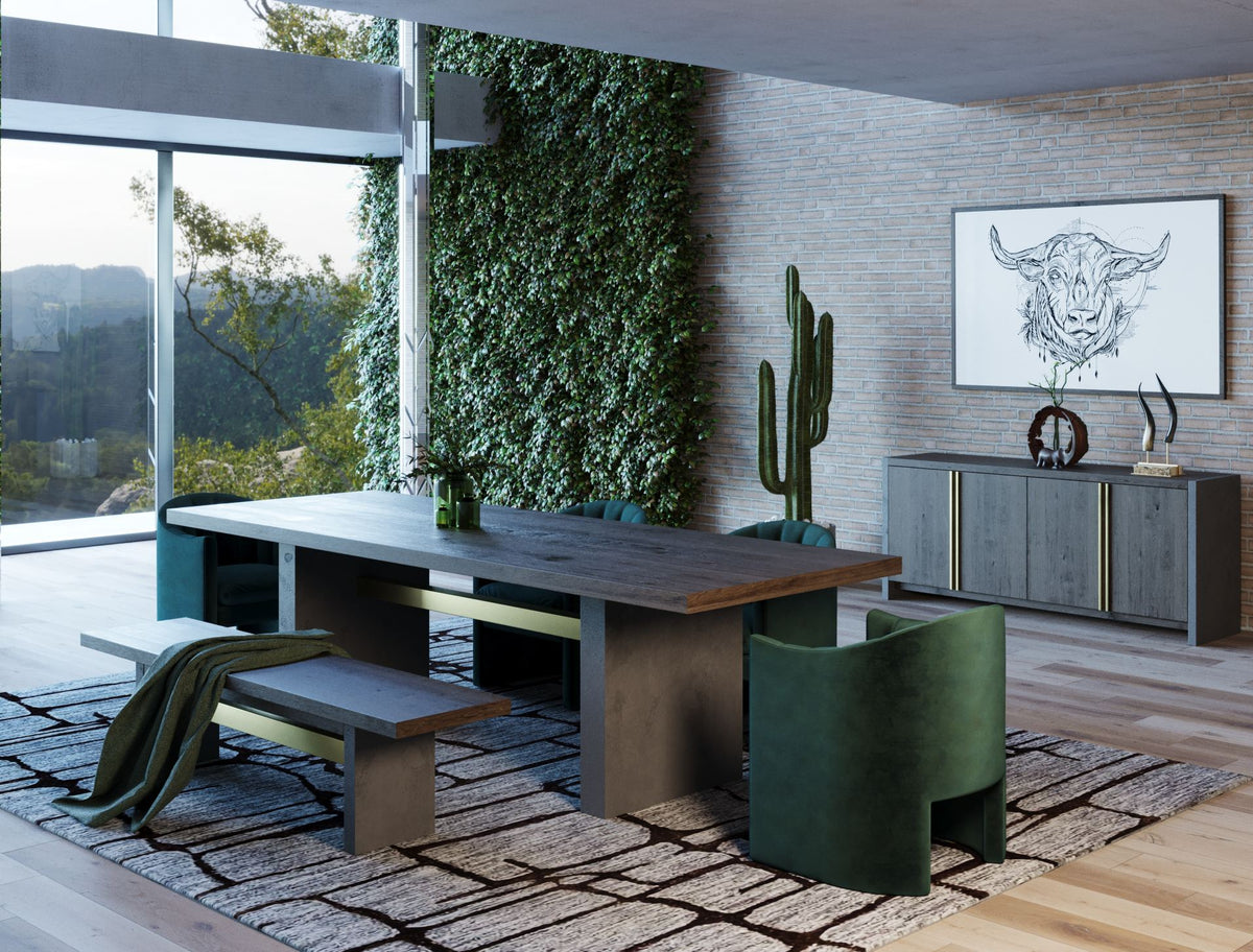 June - Modern Dark Grey & Walnut Buffet by VIG Furniture - View 4