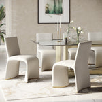 Kenda Contemporary Grey and Brushed Gold Dining Chair (Set of 2) by VIG Furniture - View 3