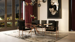 Legend - Modern Black Glass & Rosegold Dining Table by VIG Furniture - View 9