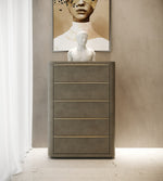Lois - Modern Beige Shagreen + Brass Chest by VIG Furniture - View 3